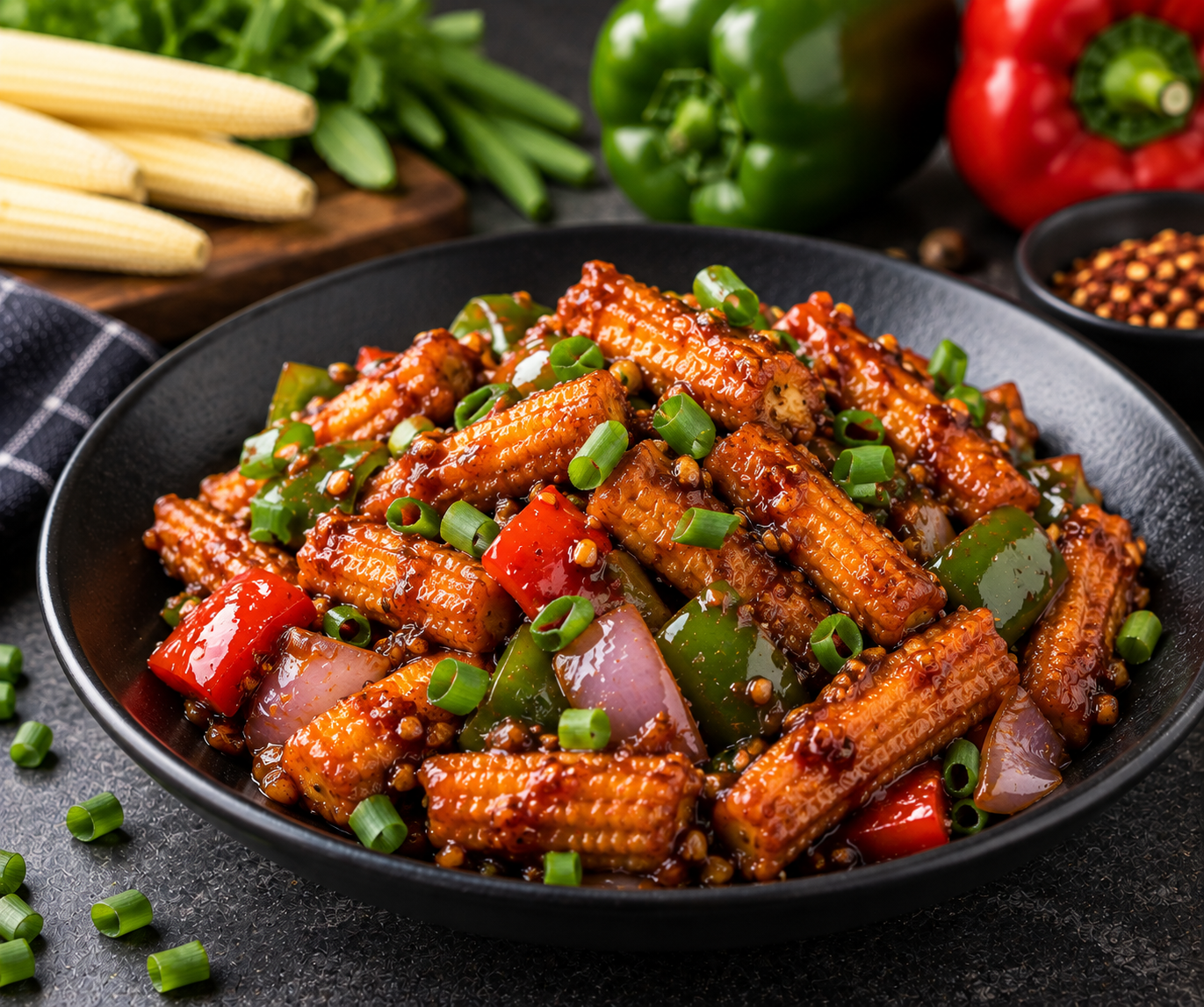 Baby Corn Chilly