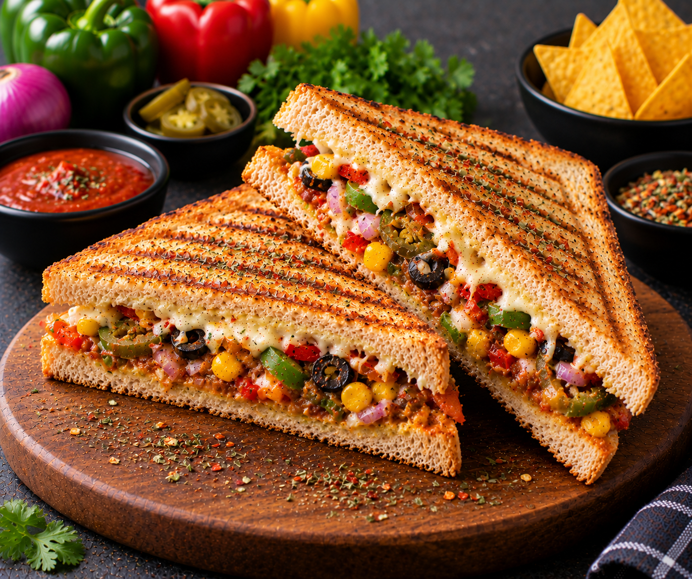 Veg Mexican Sandwich